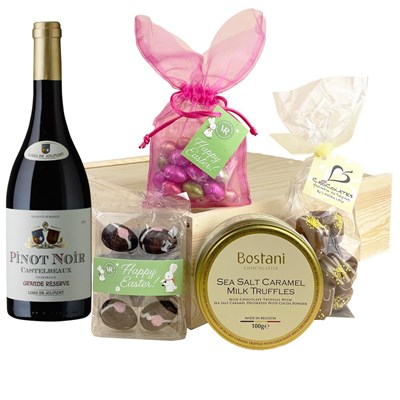 Castelbeaux Pinot Noir 75cl Red Wine And Easter Gift Box